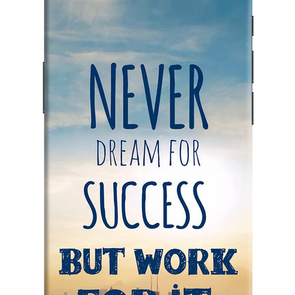Never Dream For Success But Work For It iPhone 16e Hard Case Back Cover by Casekaro