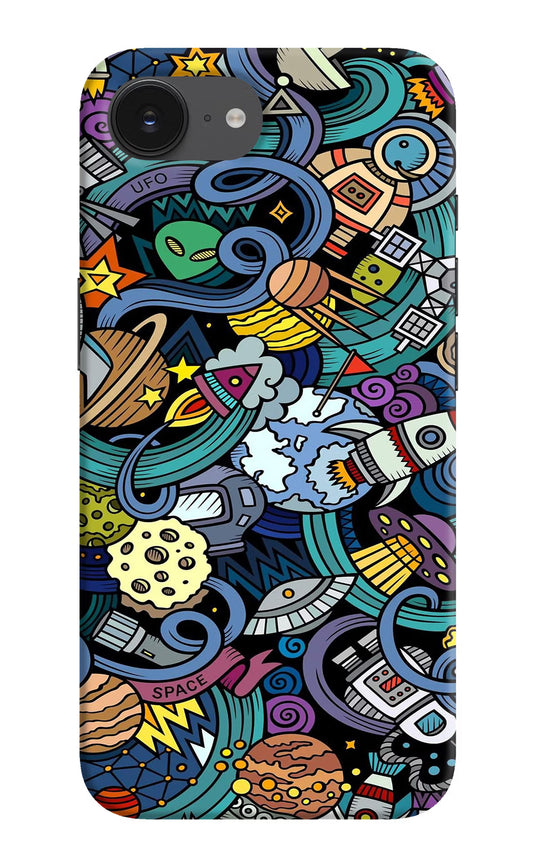 Space Abstract iPhone 16e Hard Case Back Cover by Casekaro
