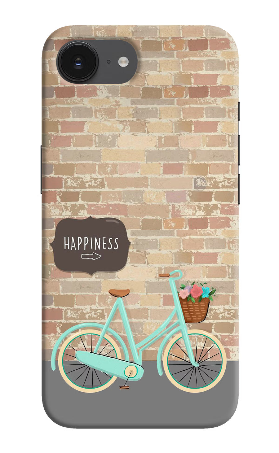 Happiness Artwork iPhone 16e Back Cover, Hard case