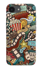 Cinema Abstract iPhone 16e Hard Case Back Cover by Casekaro