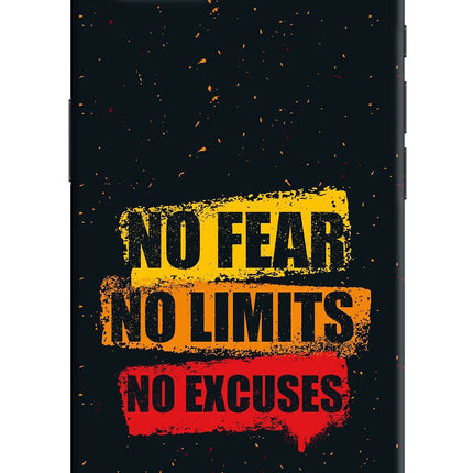 No Fear No Limits No Excuse iPhone 16e Hard Case Back Cover by Casekaro