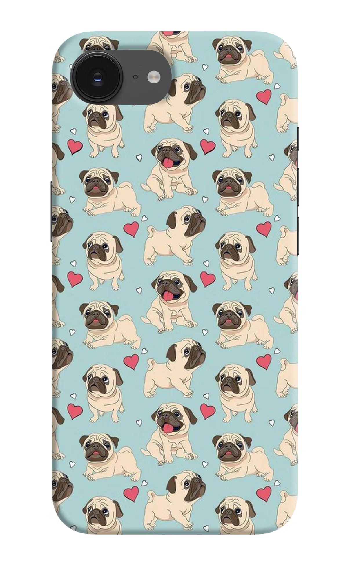 Pug Dog iPhone 16e Hard Case Back Cover by Casekaro