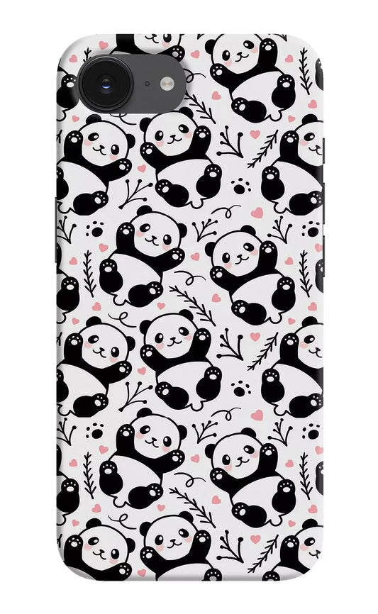 Cute Panda iPhone 16e Hard Case Back Cover by Casekaro