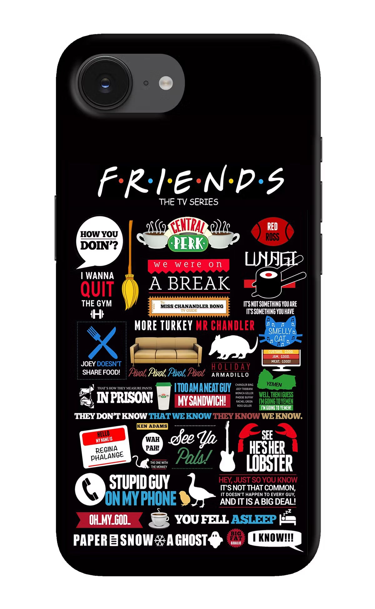 FRIENDS iPhone 16e Hard Case Back Cover by Casekaro