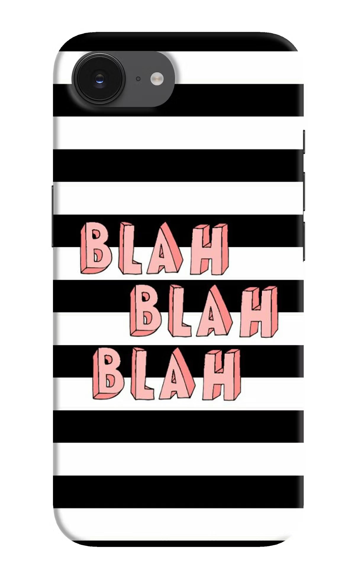 Blah Blah Blah iPhone 16e Hard Case Back Cover by Casekaro