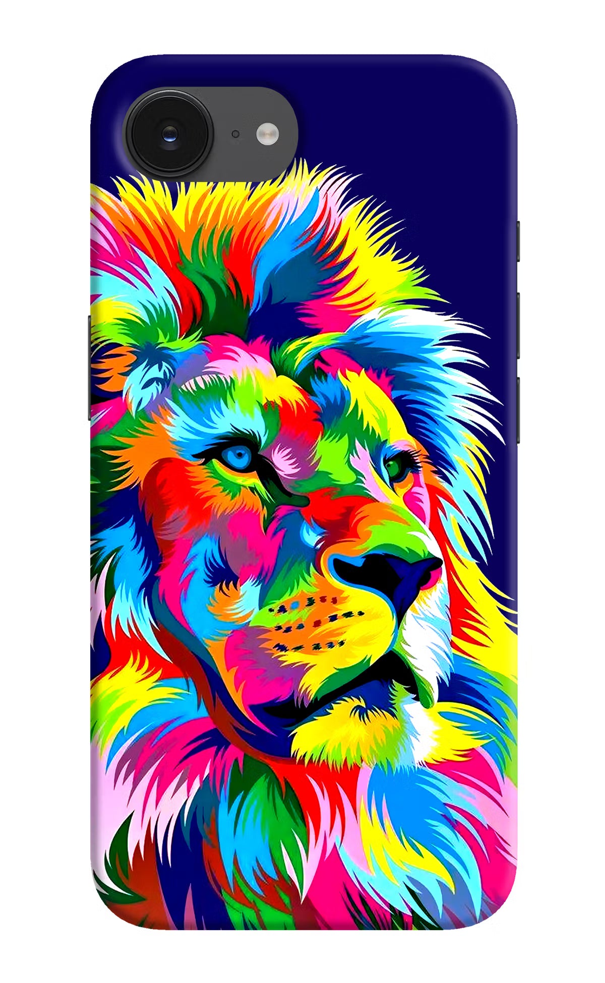 Vector Art Lion iPhone 16e Hard Case Back Cover by Casekaro