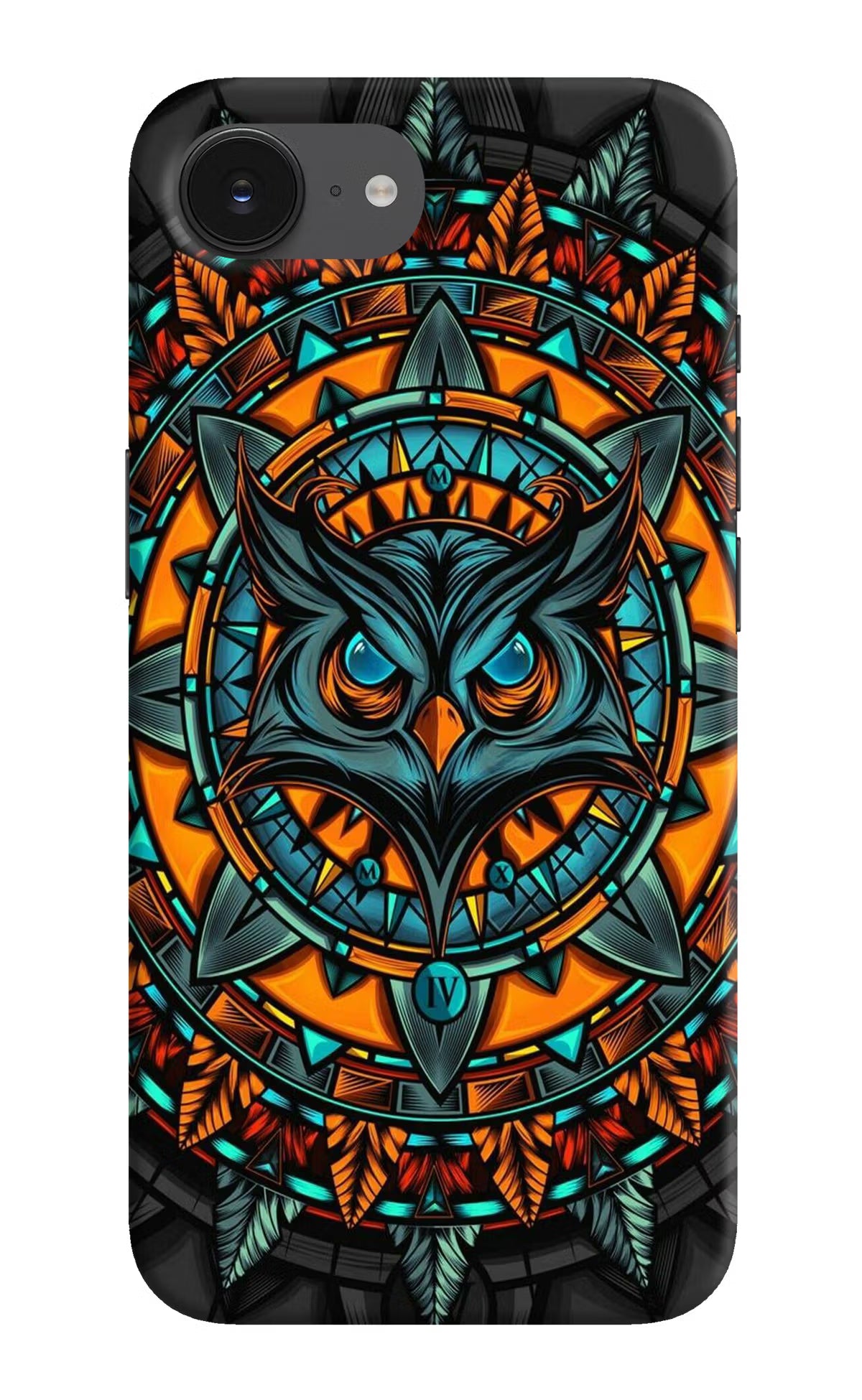 Angry Owl Art iPhone 16e Hard Case Back Cover by Casekaro