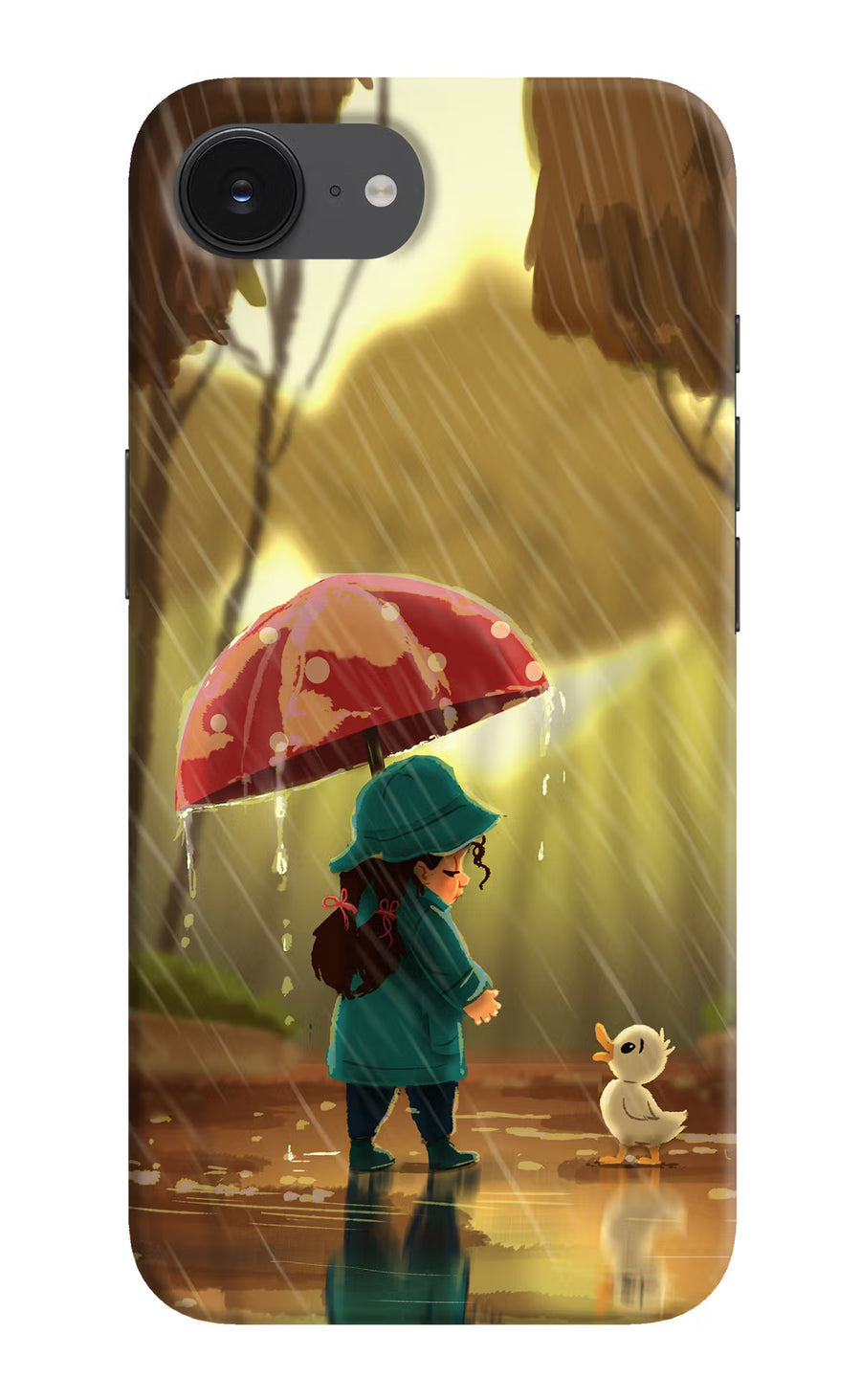 Rainy Day iPhone 16e Back Cover, Hard case