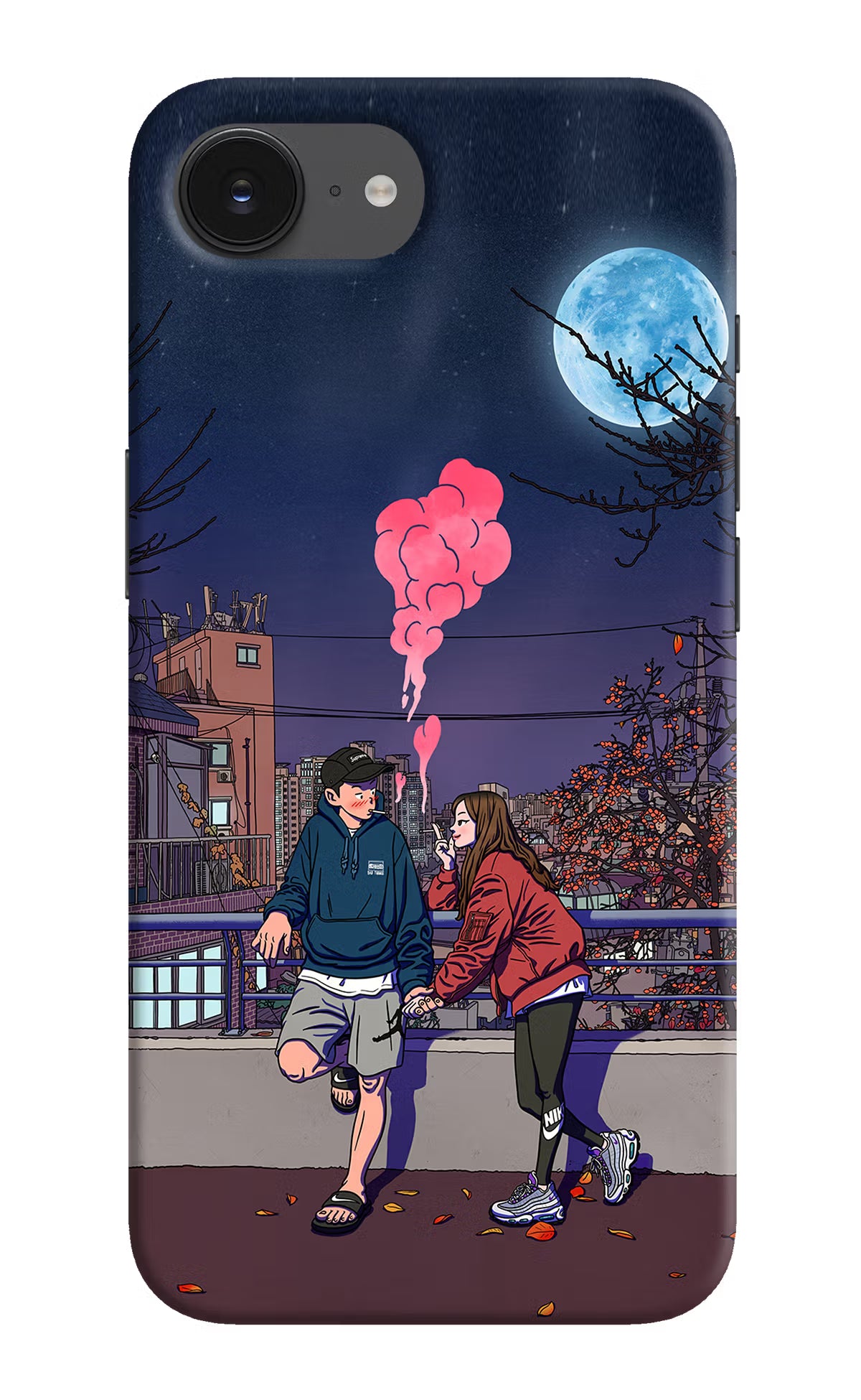 Chilling Couple iPhone 16e Hard Case Back Cover by Casekaro