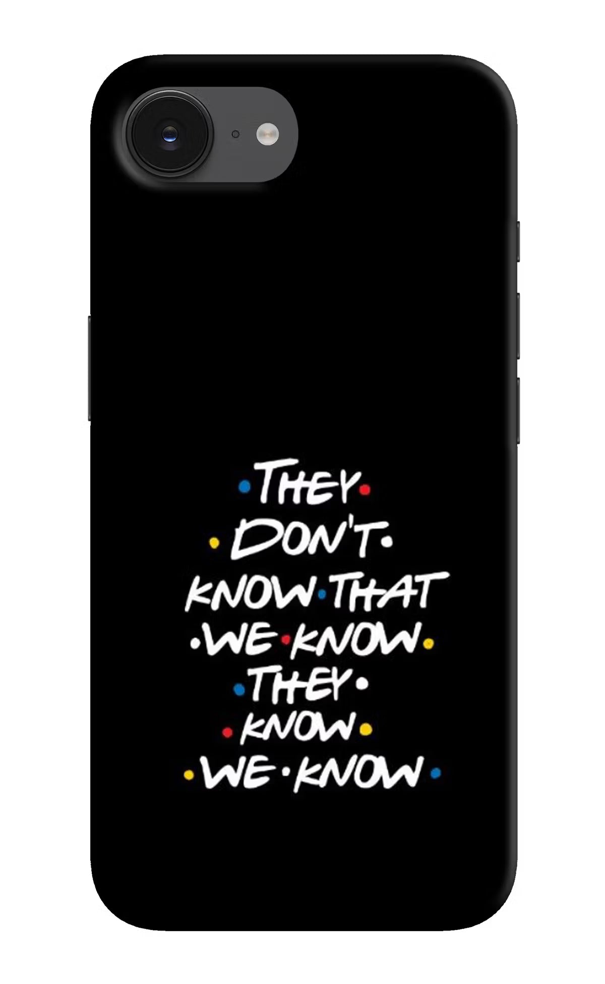 FRIENDS Dialogue iPhone 16e Hard Case Back Cover by Casekaro