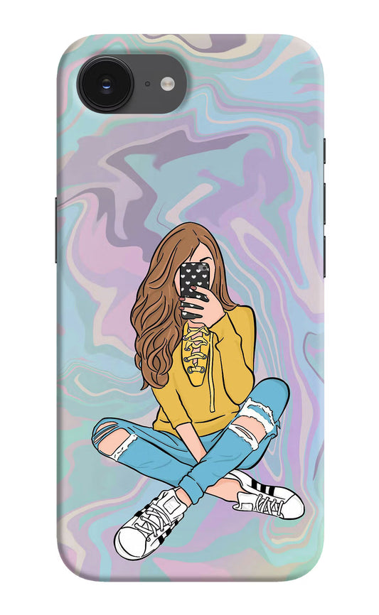Selfie Girl iPhone 16e Hard Case Back Cover by Casekaro