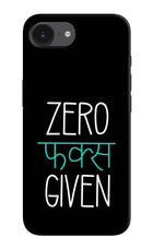 Zero Fucks Given iPhone 16e Hard Case Back Cover by Casekaro