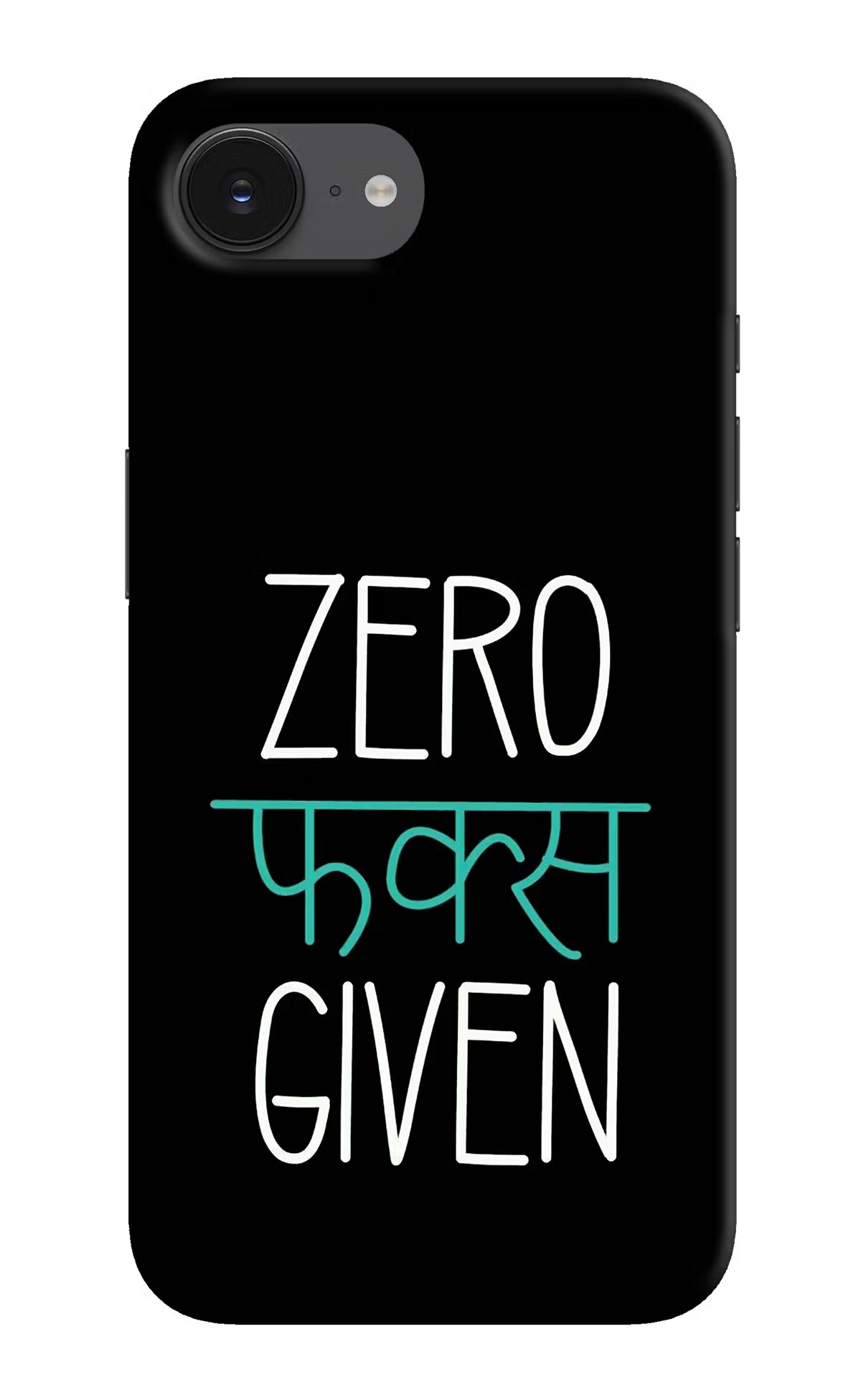 Zero Fucks Given iPhone 16e Hard Case Back Cover by Casekaro