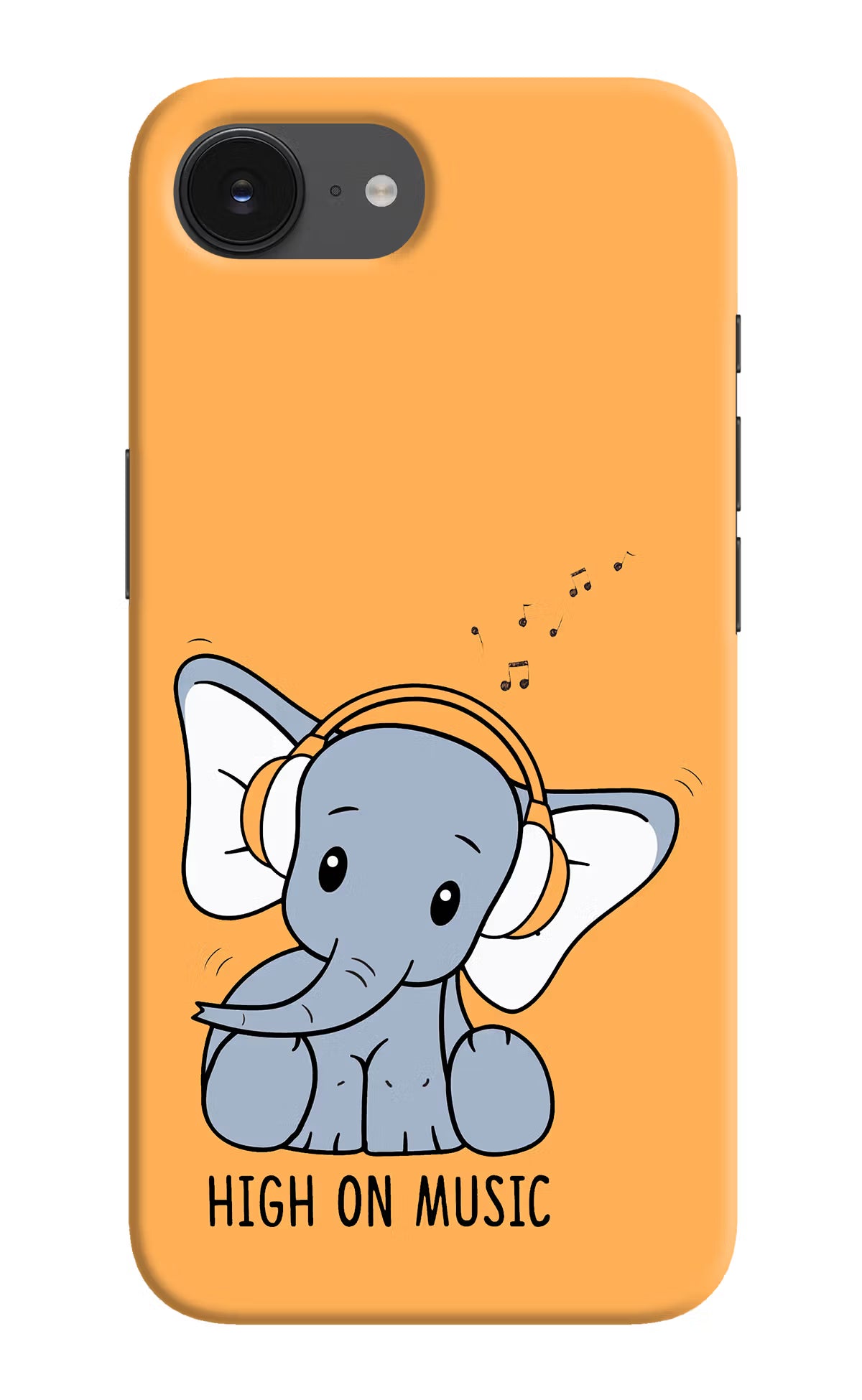 High On Music iPhone 16e Hard Case Back Cover by Casekaro