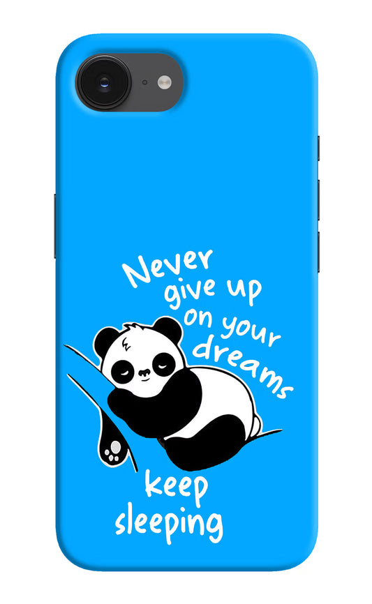 Keep Sleeping iPhone 16e Hard Case Back Cover by Casekaro