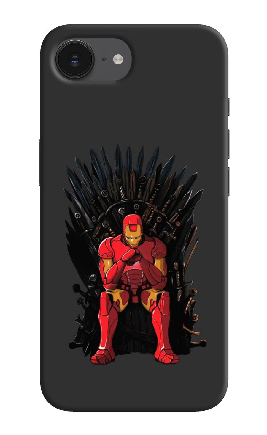 Ironman Throne iPhone 16e Back Cover, Hard case