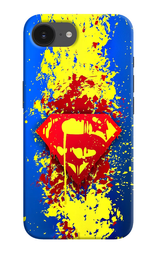 Superman logo iPhone 16e Hard Case Back Cover by Casekaro
