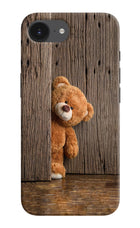 Teddy Wooden iPhone 16e Hard Case Back Cover by Casekaro