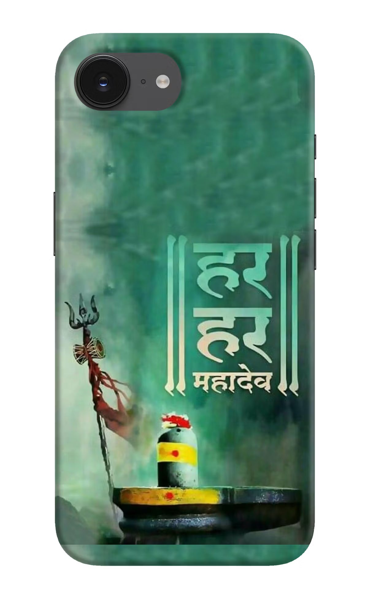 Har Har Mahadev Shivling iPhone 16e Hard Case Back Cover by Casekaro