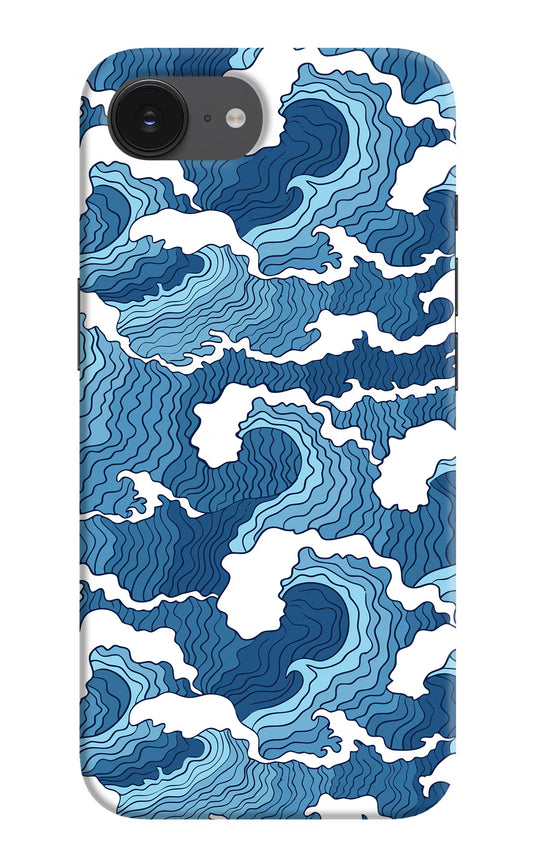 Blue Waves iPhone 16e Hard Case Back Cover by Casekaro