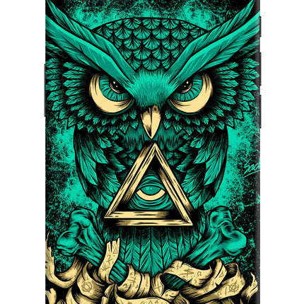 Green Owl iPhone 16e Hard Case Back Cover by Casekaro