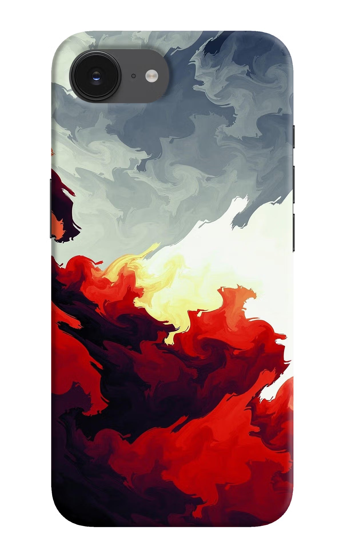 Fire Cloud iPhone 16e Hard Case Back Cover by Casekaro