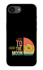 To the Moon iPhone 16e Hard Case Back Cover by Casekaro