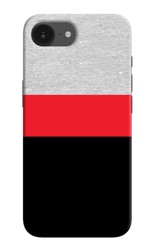 Tri Color Pattern iPhone 16e Hard Case Back Cover by Casekaro