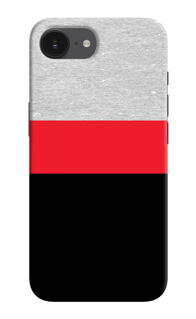 Tri Color Pattern iPhone 16e Hard Case Back Cover by Casekaro