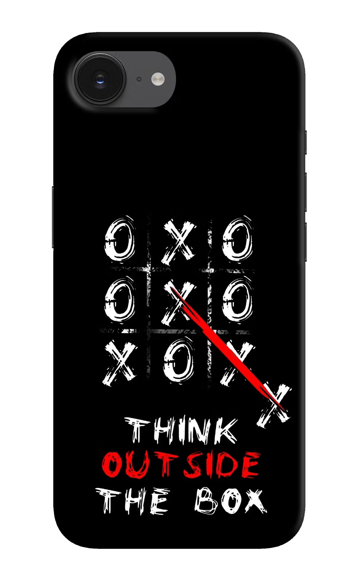 Think out of the BOX iPhone 16e Hard Case Back Cover by Casekaro