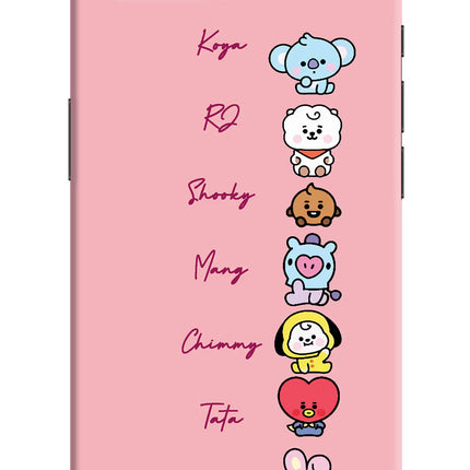 BTS names iPhone 16e Hard Case Back Cover by Casekaro