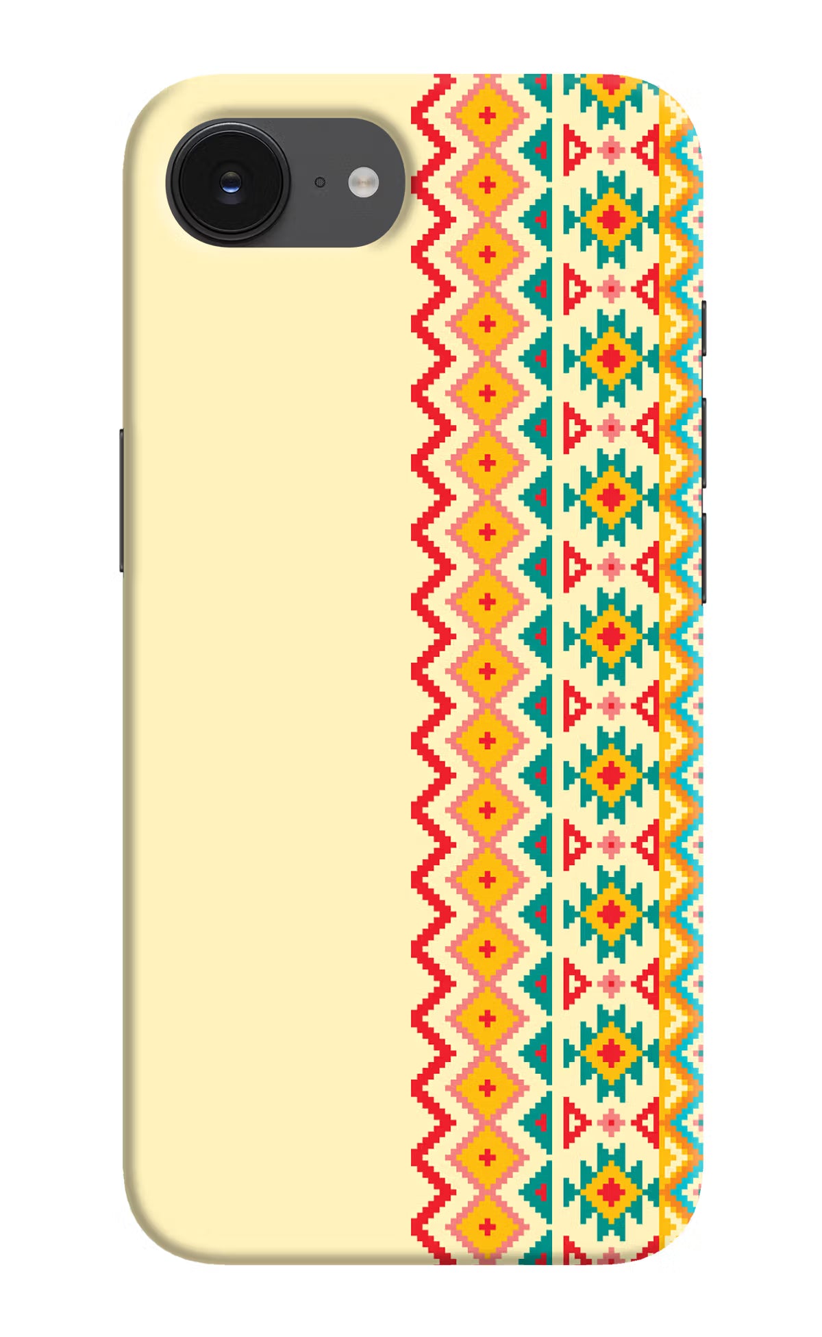 Ethnic Seamless iPhone 16e Hard Case Back Cover by Casekaro