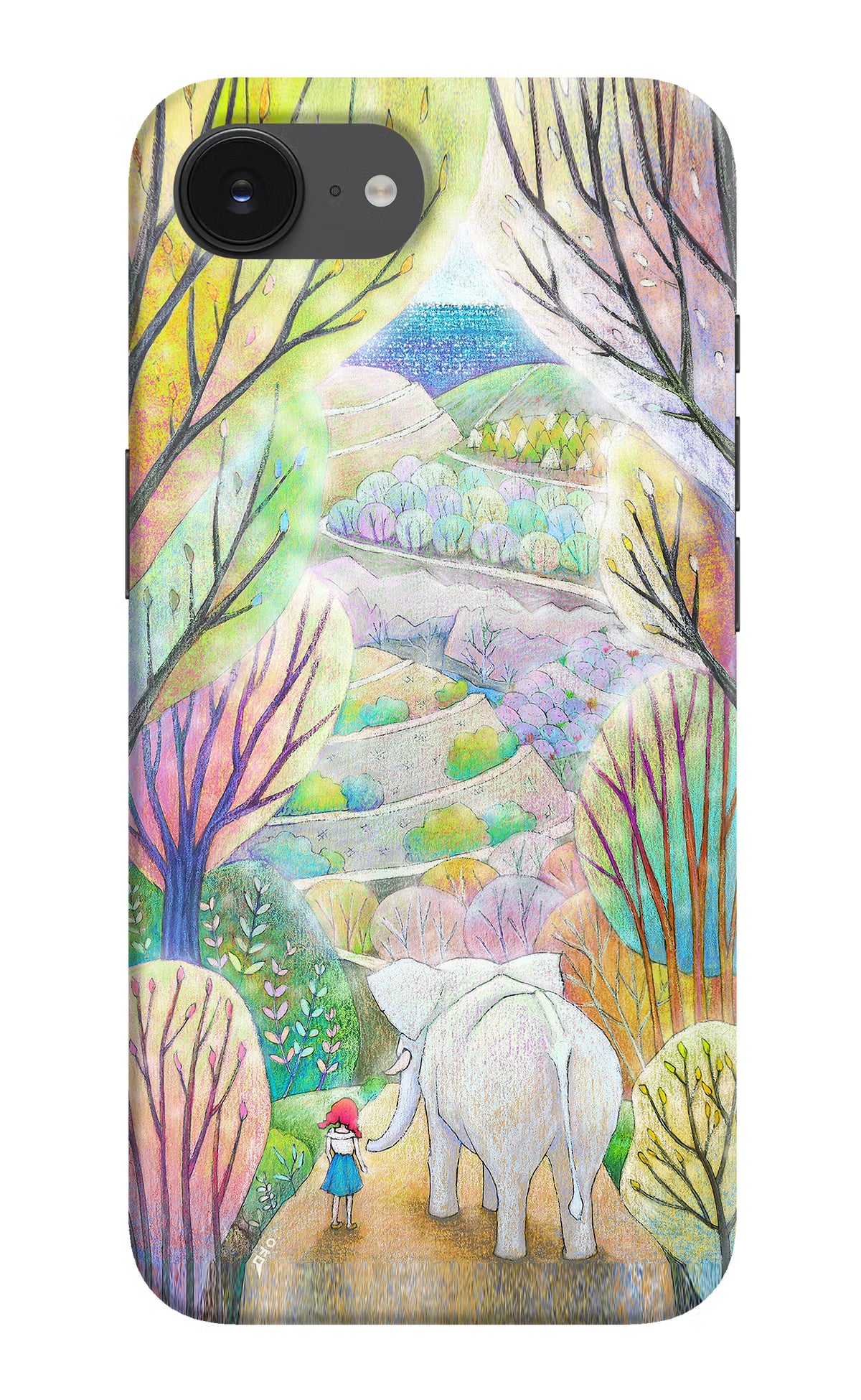 Nature Painting iPhone 16e Hard Case Back Cover by Casekaro