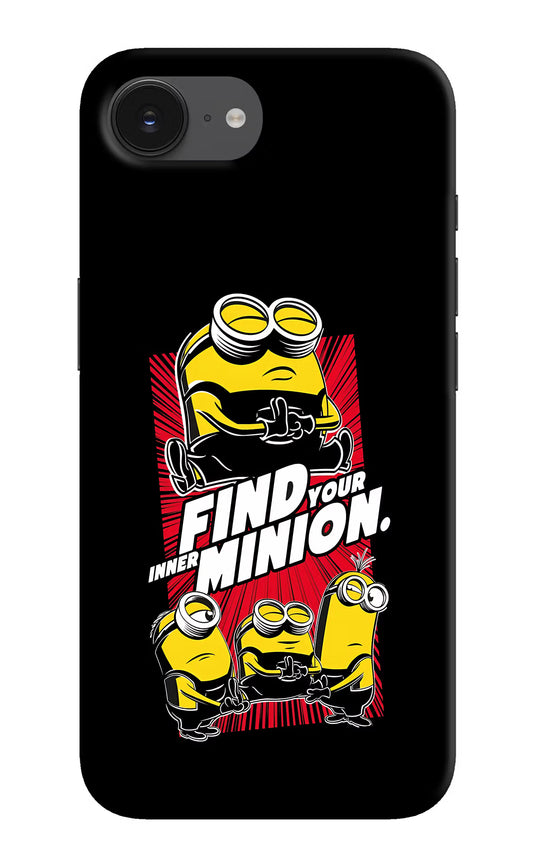 Find your inner Minion iPhone 16e Hard Case Back Cover by Casekaro
