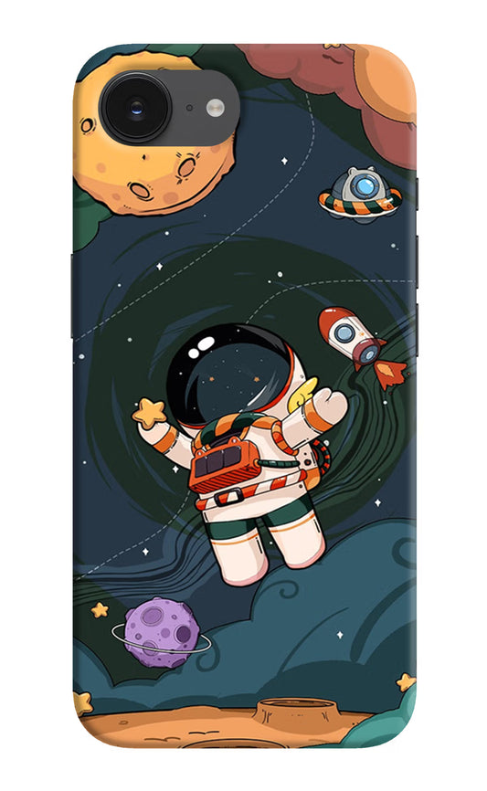 Cartoon Astronaut iPhone 16e Hard Case Back Cover by Casekaro