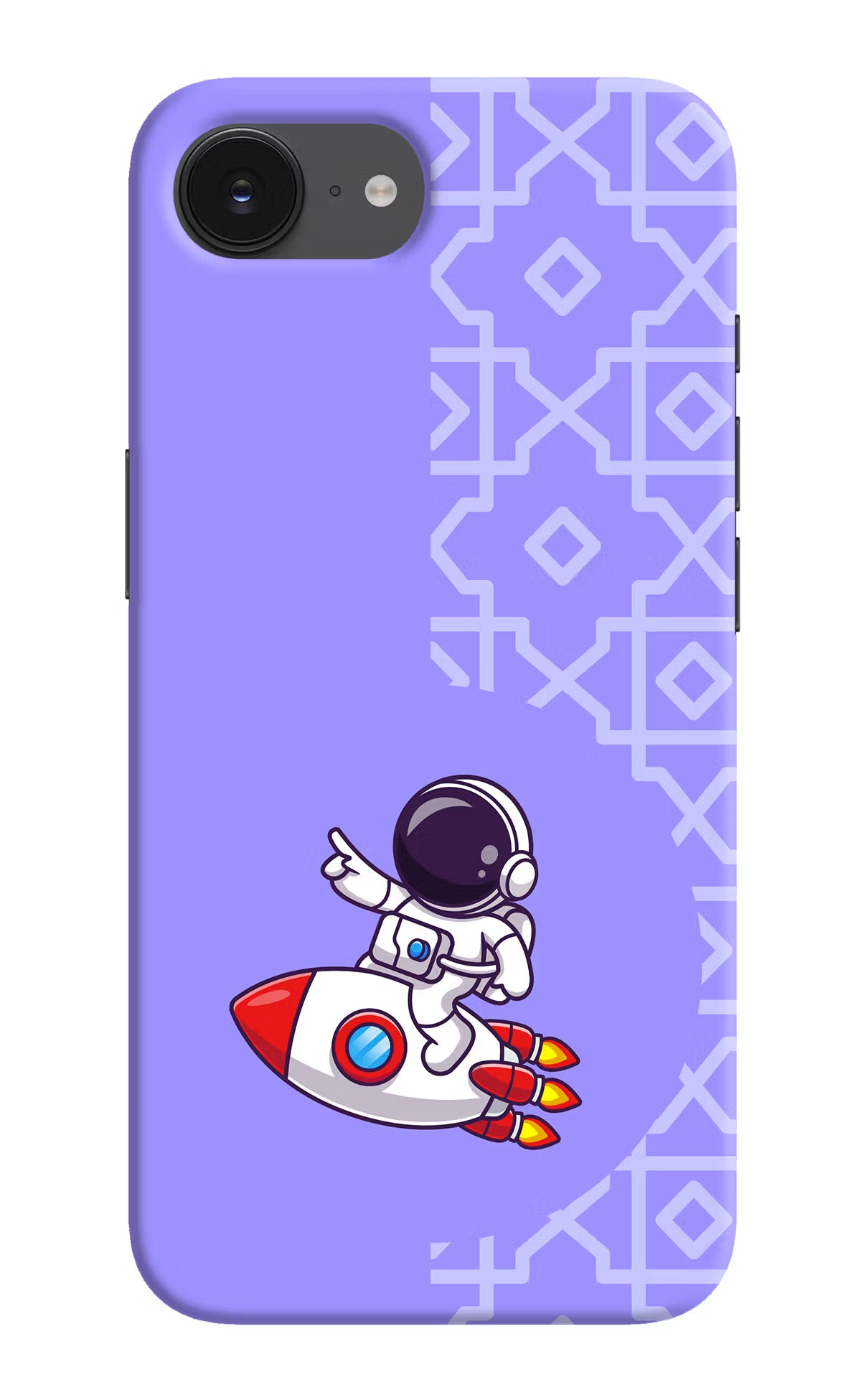 Cute Astronaut iPhone 16e Hard Case Back Cover by Casekaro