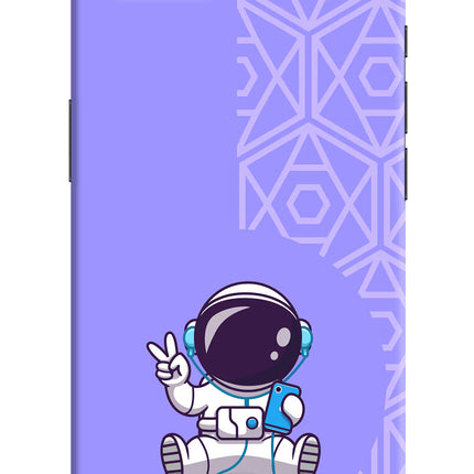 Cute Astronaut Chilling iPhone 16e Hard Case Back Cover by Casekaro