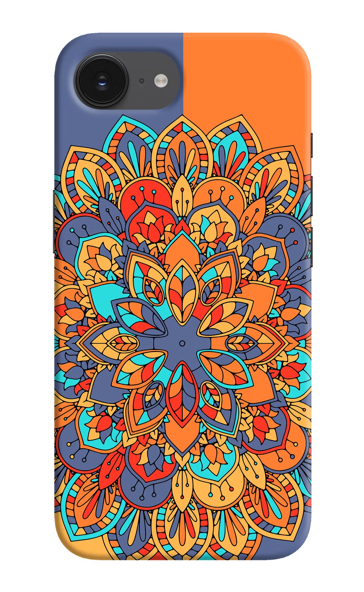 Color Mandala iPhone 16e Hard Case Back Cover by Casekaro