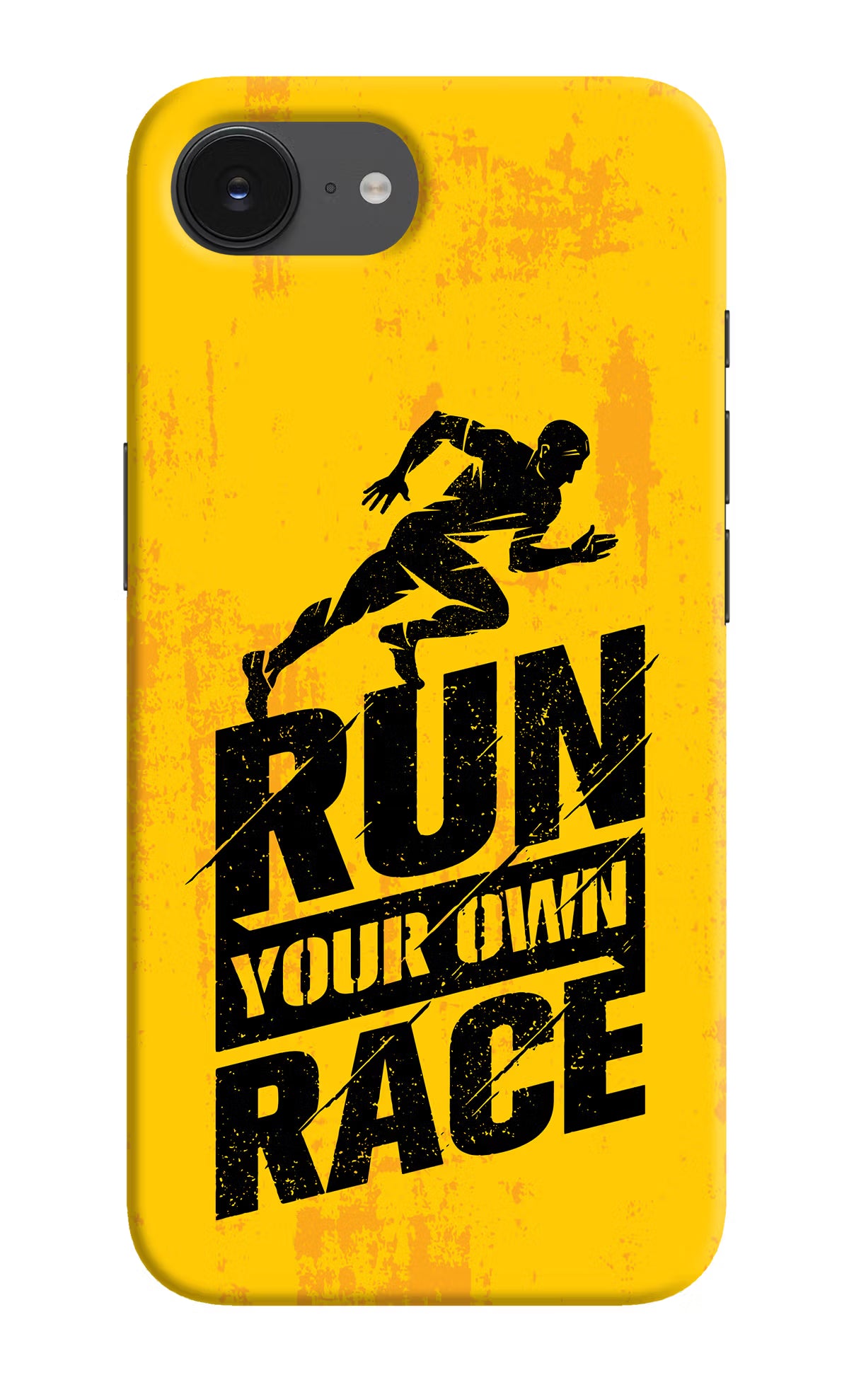 Run Your Own Race iPhone 16e Hard Case Back Cover by Casekaro