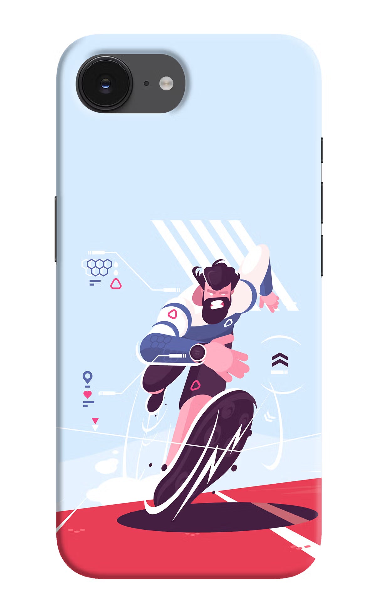 Run Pro iPhone 16e Hard Case Back Cover by Casekaro