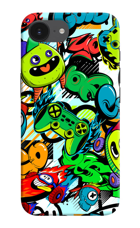 Game Doodle iPhone 16e Hard Case Back Cover by Casekaro