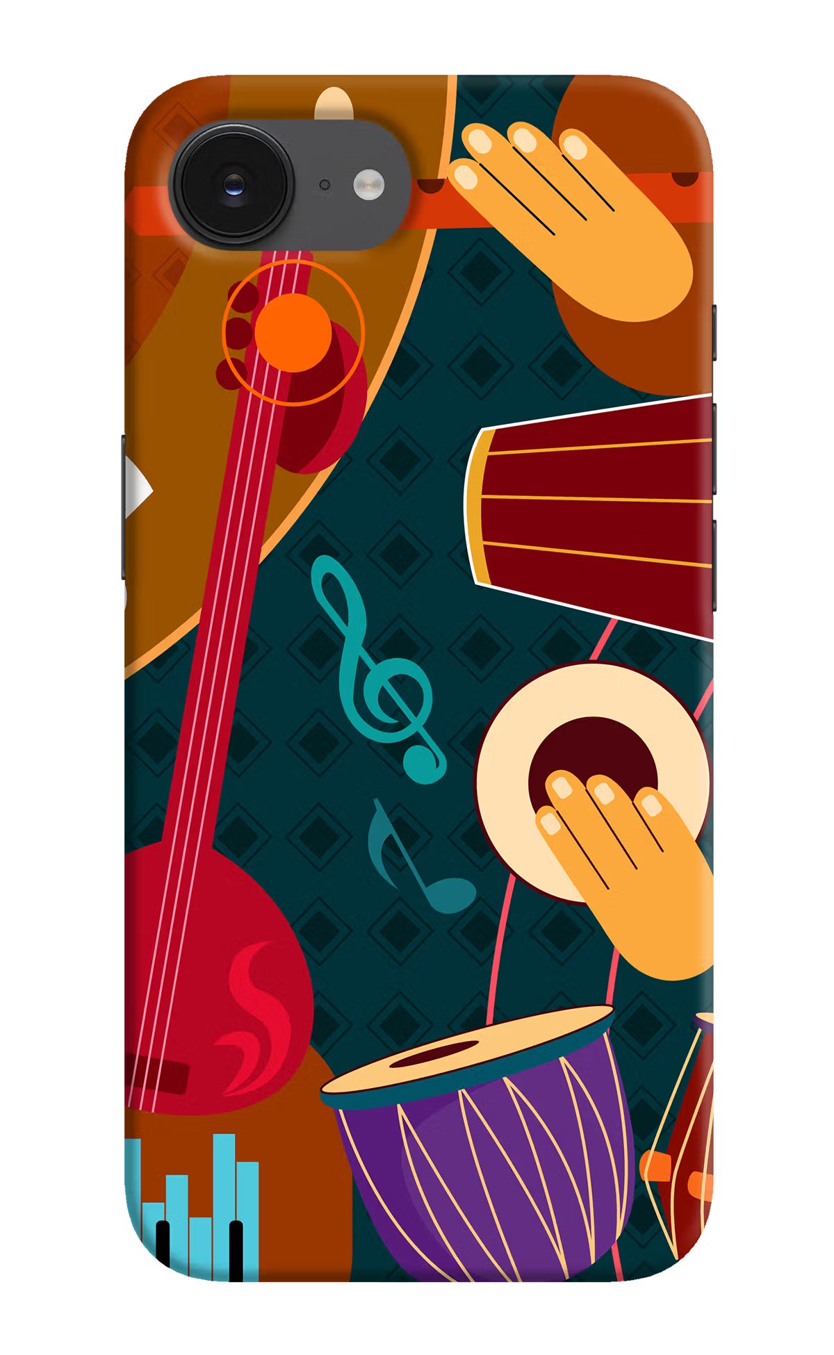 Music Instrument iPhone 16e Hard Case Back Cover by Casekaro