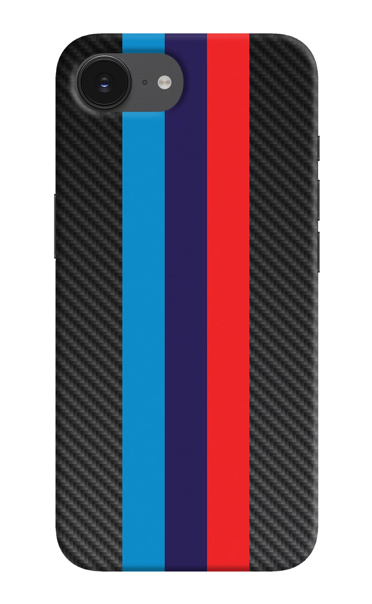 BMW Stripes Pattern iPhone 16e Hard Case Back Cover by Casekaro