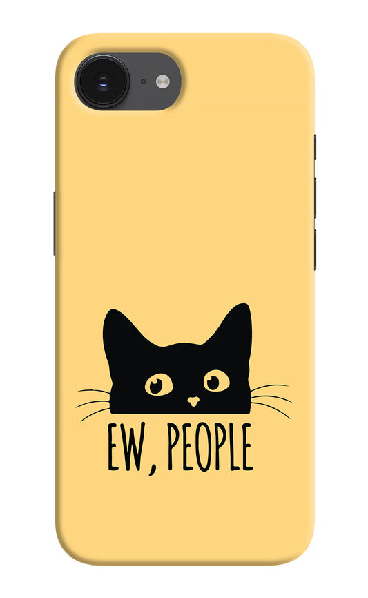 Ew People Catitude iPhone 16e Hard Case Back Cover by Casekaro