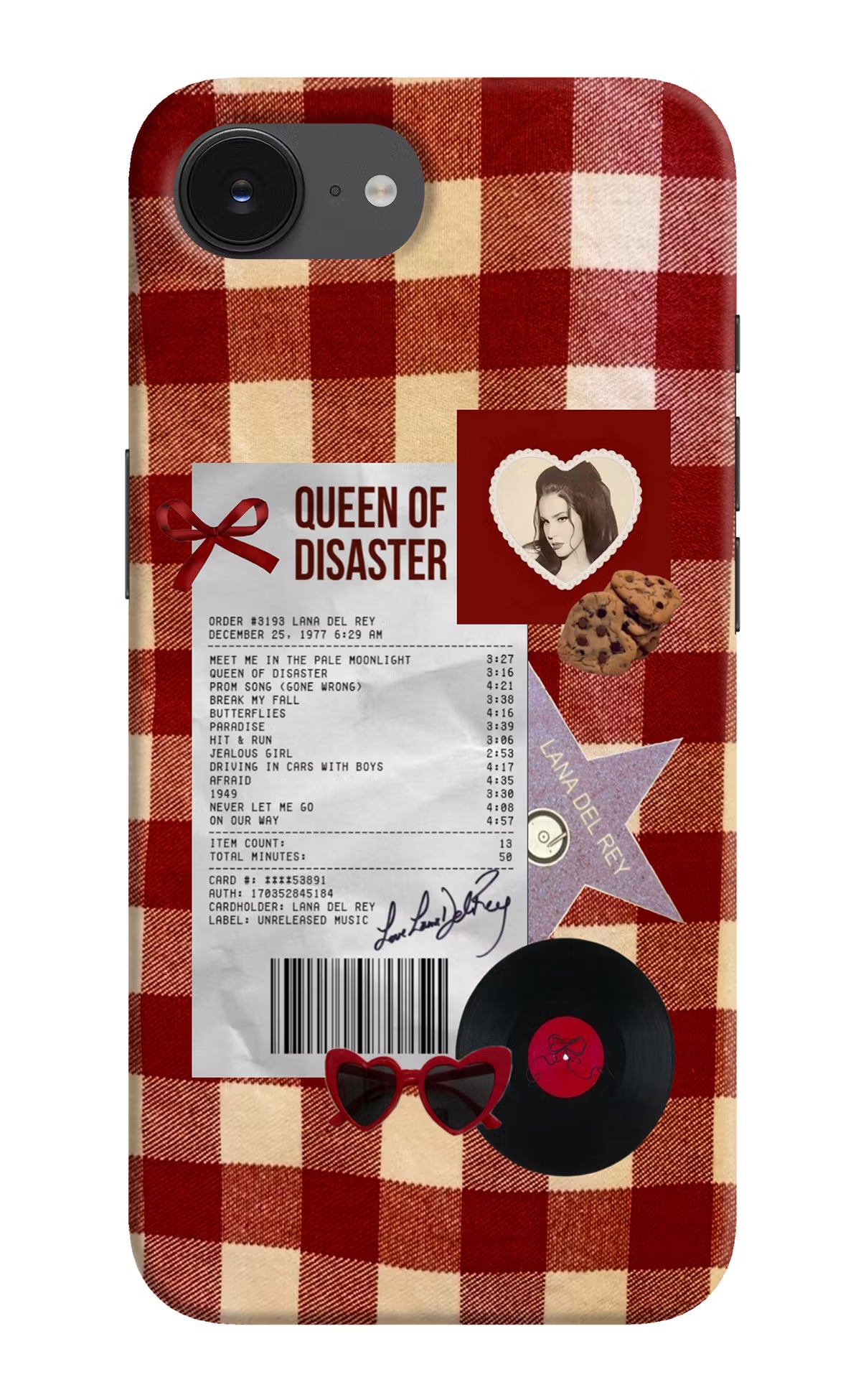 Queen of Disaster iPhone 16e Hard Case Back Cover by Casekaro