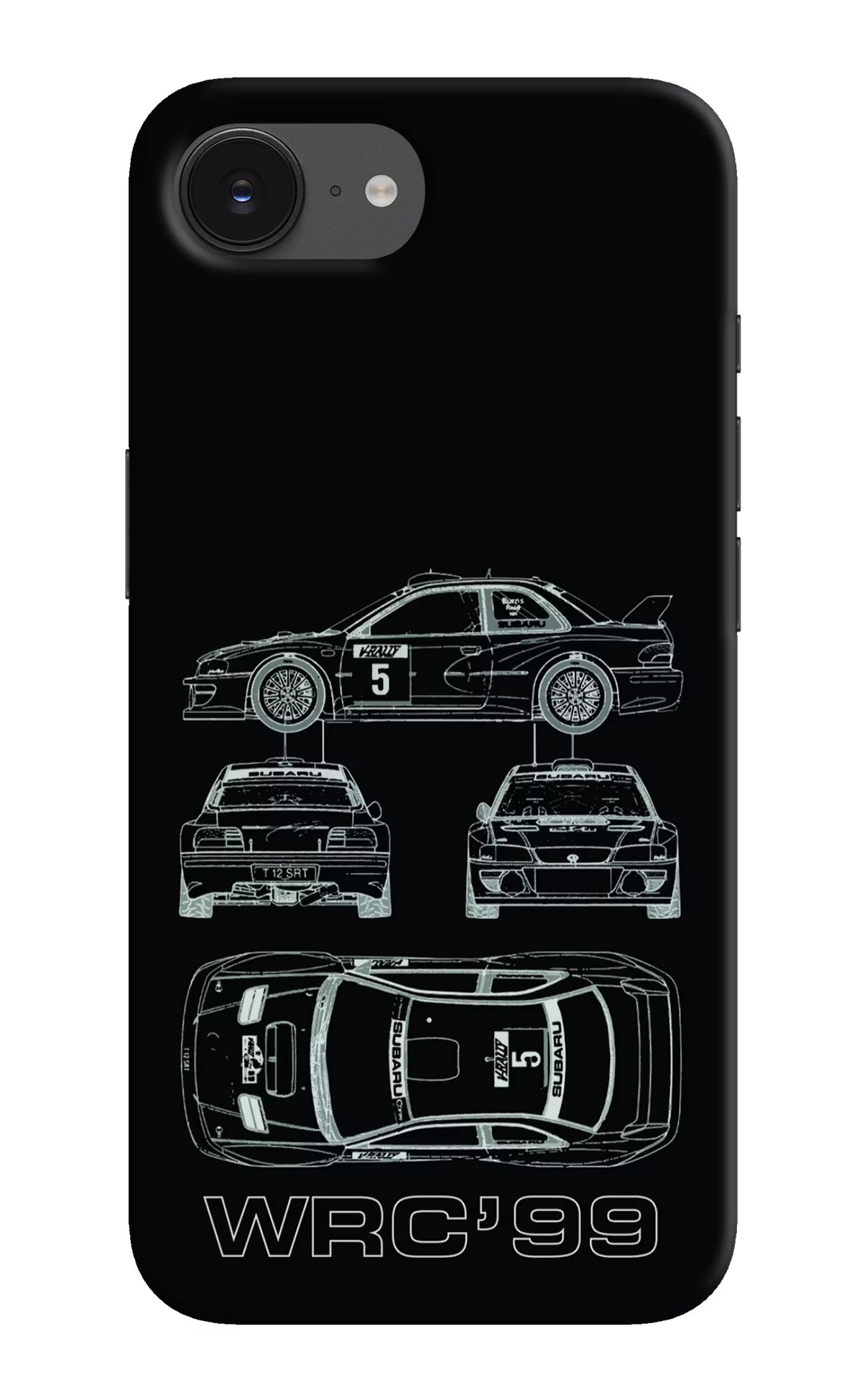 WRC'99 iPhone 16e Hard Case Back Cover by Casekaro