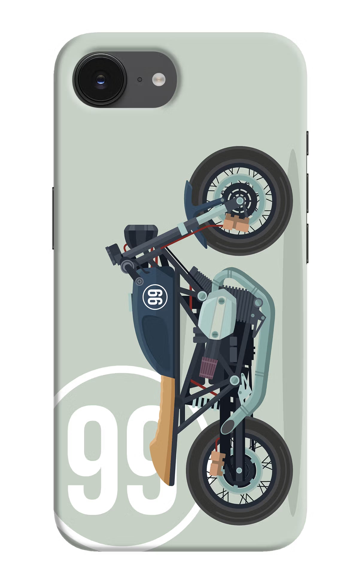 Classic Cafe Racer 99 iPhone 16e Hard Case Back Cover by Casekaro