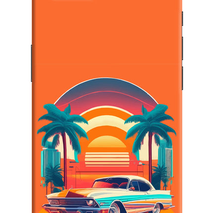 Palm Drive 80s iPhone 16e Hard Case Back Cover by Casekaro
