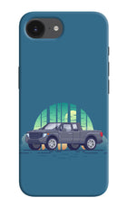 Retro Garage Vibe iPhone 16e Hard Case Back Cover by Casekaro
