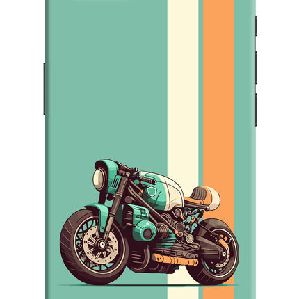 Striped Moto Drift iPhone 16e Hard Case Back Cover by Casekaro